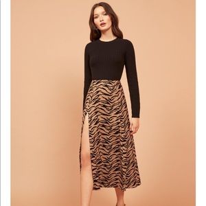 Reformation Zoe Skirt - Tiger Print Size 0